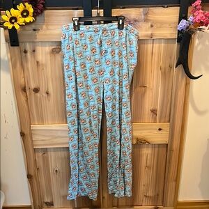 Cadillac Light Blue Patterned Men's Pajama Pants